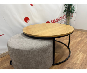 Coffee table and pouf set (Exposition) Coffee table and pouf set (Exposition)